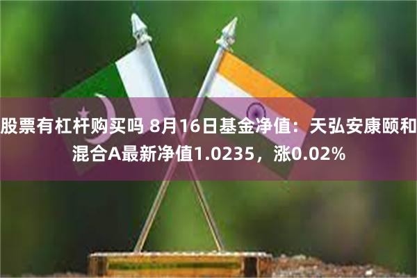 股票有杠杆购买吗 8月16日基金净值：天弘安康颐和混合A最新净值1.0235，涨0.02%