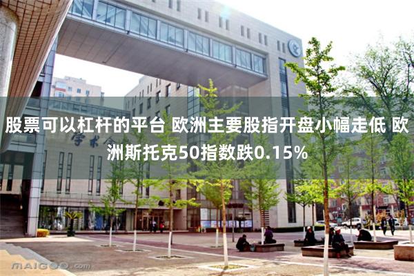 股票可以杠杆的平台 欧洲主要股指开盘小幅走低 欧洲斯托克50指数跌0.15%