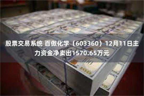 股票交易系统 百傲化学（603360）12月11日主力资金净卖出1570.65万元